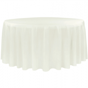 Tablecloth 120" Round - Ivory
