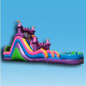 Pink Castle Dual Water Slide at San Diego