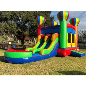 Dual Lane Balloon Water Slide Combo Jumper at San Diego