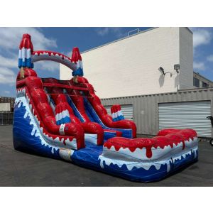 18 Dual lane Rocket pop water slide (sku W602)